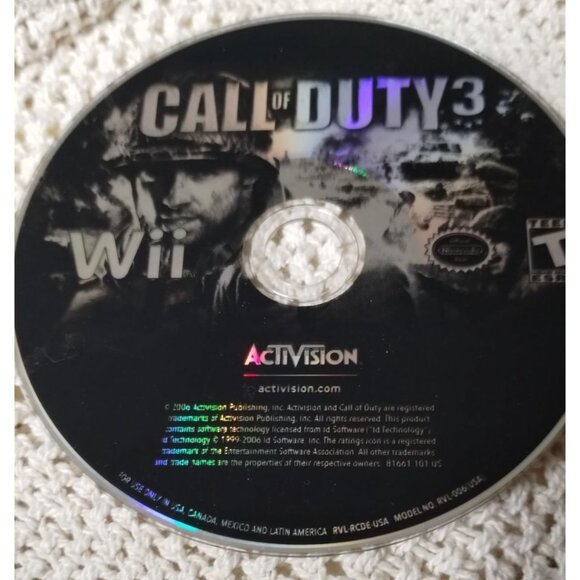 Call Of Duty 3 Nintendo Wii Game Disc Activision 2006 Disc only - Picture 5 of 7